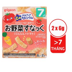 Bánh ăn dặm Pigeon vị cà rốt, cà chua (Trên 7 tháng)