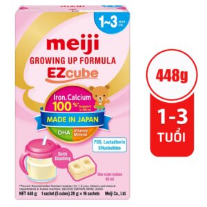 Sữa Meiji Growing Up Formula EZcube 448g (1 - 3 tuổi)