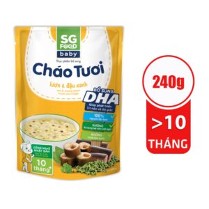Cháo tươi Sài Gòn Food Baby vị lươn, đậu xanh 240g (Trên 10 tháng)