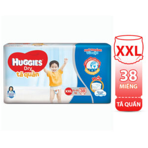 Bỉm - Tã quần Huggies Dry size XXL - 38 miếng (Cho bé 15 - 25kg)