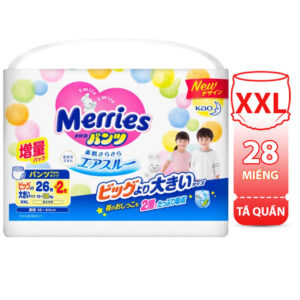 Bỉm - Tã quần Merries size XXL 28 nội địa (Cho bé 15 - 28kg)