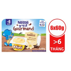 Váng sữa Nestlé P'tit Gourmand vị vani 60g (1 hộp)