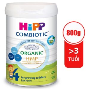 Sữa HiPP Combiotic Organic HMP & GOS số 4 800g (Tr&ecirc;n 3 tuổi)
