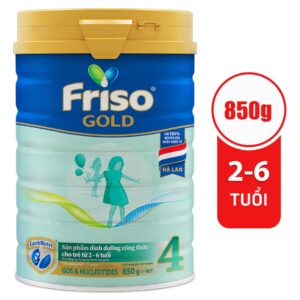 Sữa bột Friso Gold 4 850g ( 2-6 tuổi)