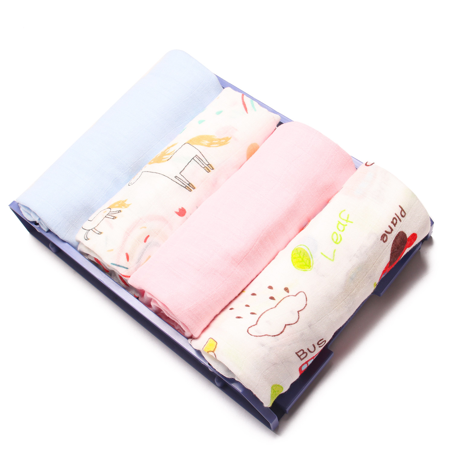 Hộp 2 khăn muslin bé gái và bé trai Luna 1 hop-2-khan-muslin-be-gai-va-be-trai-luna