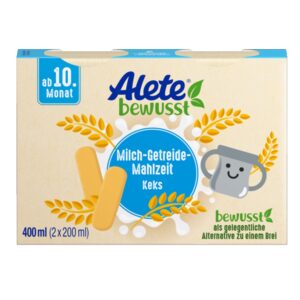 Sữa nước ngũ cốc Alete vị b&aacute;nh quy 200mlx2 10m