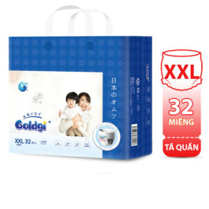 Bỉm - Tã quần Goldgi  size XXL 32 miếng (Trên 15kg)