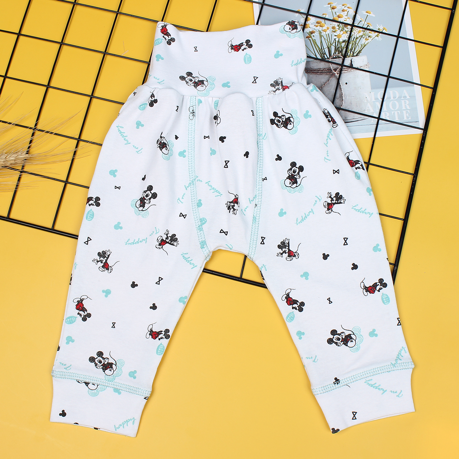 Set 2 quần cạp cao cho bé Mamago NĐ19 (Xanh)