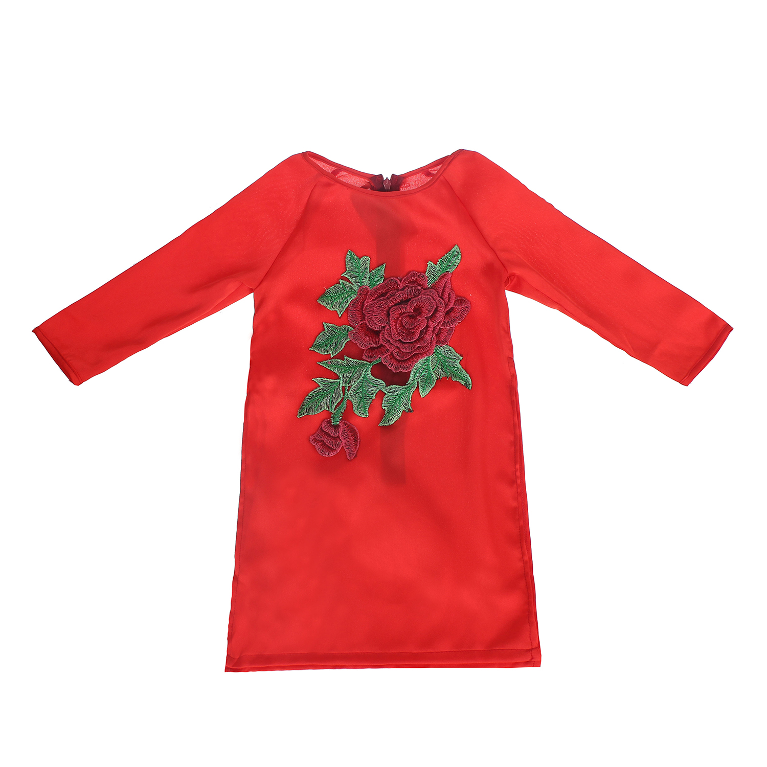 ao dai vai lua theu hoa danh cho be gai htkids 3