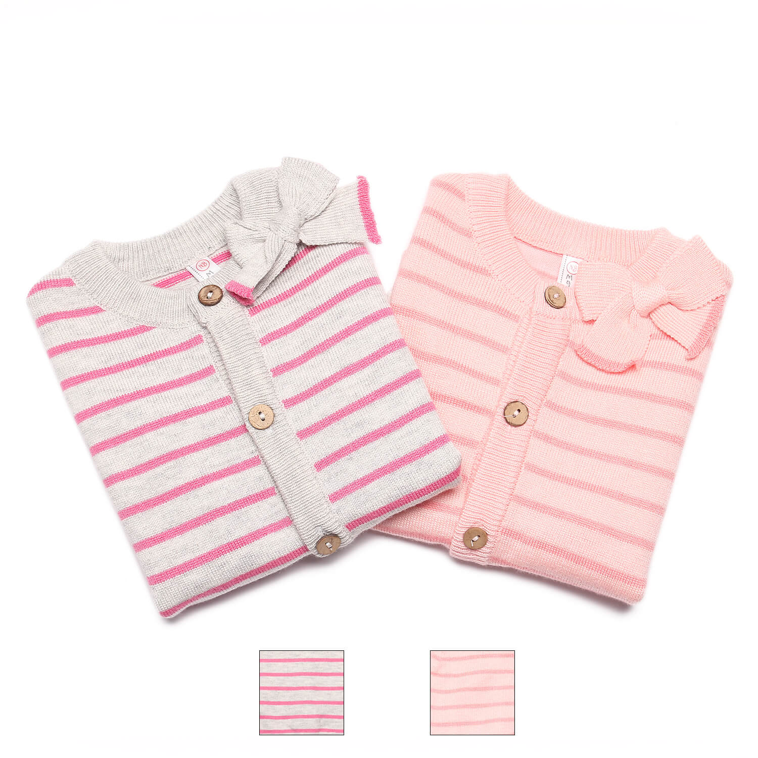 Áo len cài giữa Momma kẻ ngang đính nơ cổ 3 ao-len-cai-giua-momma-ke-ngang-dinh-no-co-2