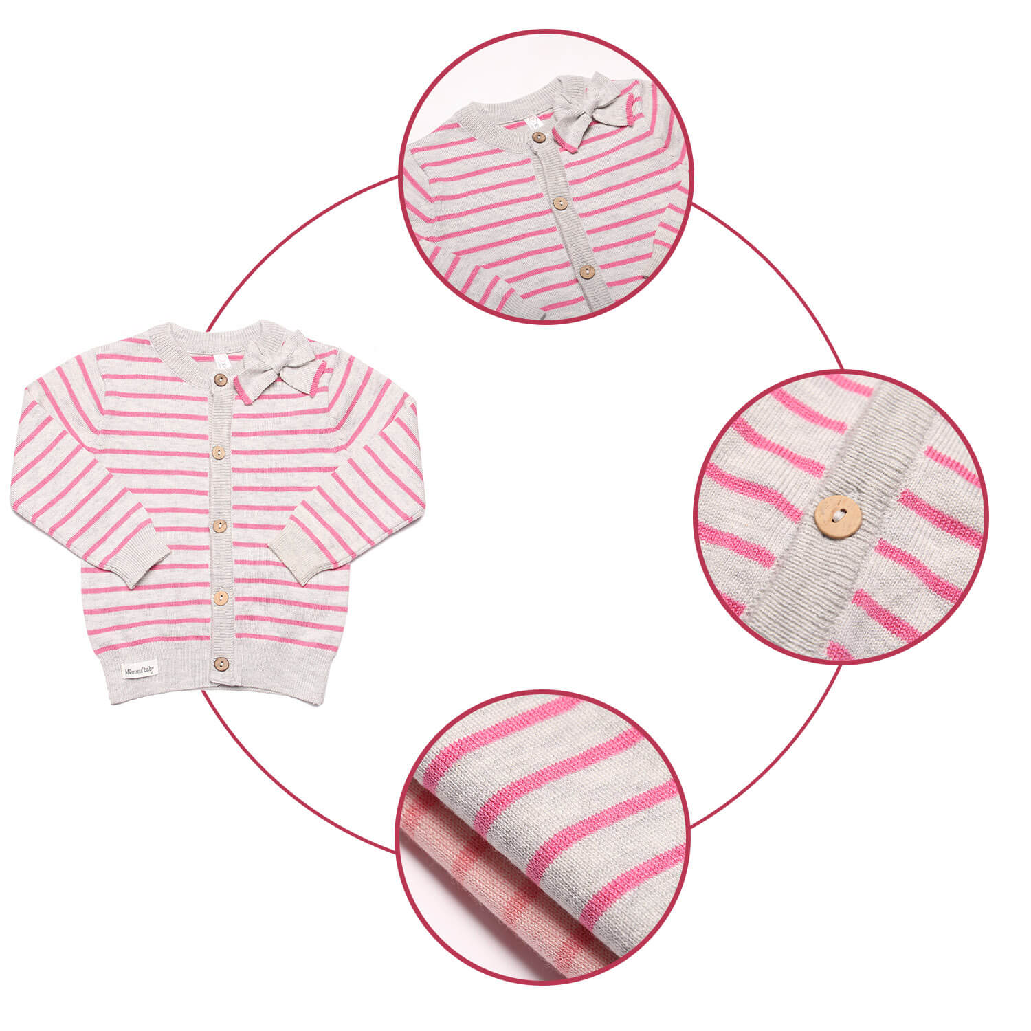 Áo len cài giữa Momma kẻ ngang đính nơ cổ 2 ao-len-cai-giua-momma-ke-ngang-dinh-no-co-1