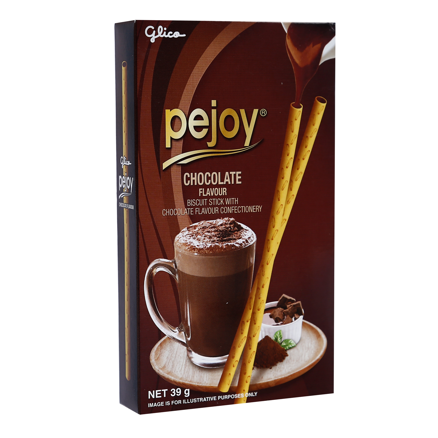 Bánh que Glico Pejoy nhân kem socola hộp 39g 2 banh que glico pejoy nhan kem socola hop 39g 2