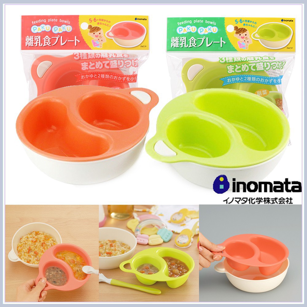 Bát ăn dặm chia ngăn Inomata 3 bat an dam chia ngan inomata 7