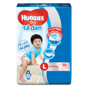 Bỉm - Tã dán Huggies size L 68 miếng (cho bé 8 - 13kg)