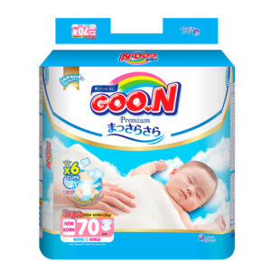 Bỉm - Tã dán Goon Premium NewBorn 70 (sơ sinh-5kg)