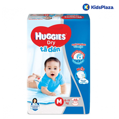 Bỉm-tã dán Huggies size M 48 miếng