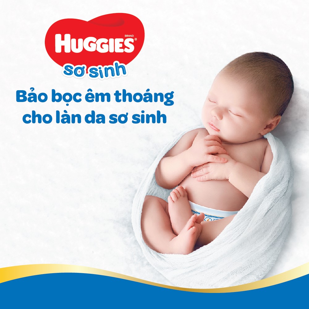 Bỉm - Tã dán Huggies size NewBorn 74 pcs (dưới 5kg) 2 bim ta dan huggies size newborn 74 pcs duoi 5kg 2