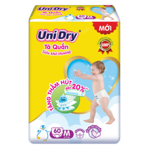 Tã quần Unidry size M 60 miếng (cho bé 6-11kg)