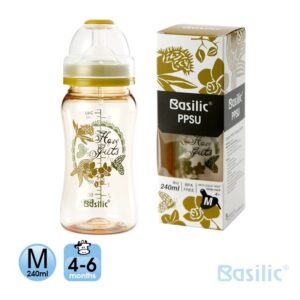 Bình sữa Basilic PPSU chống sặc D399 240ml
