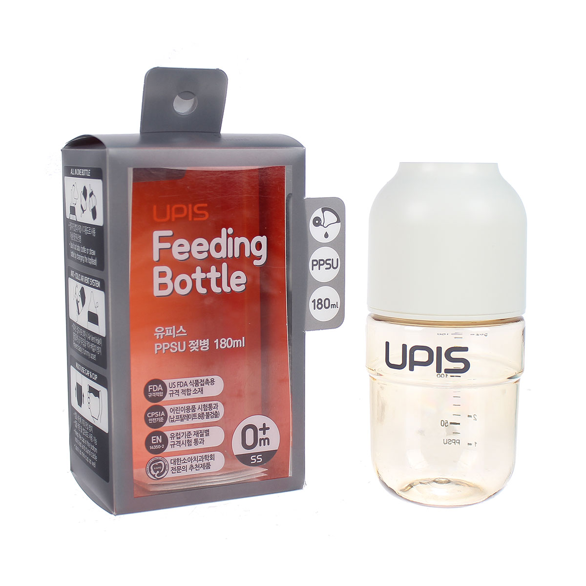 Bình sữa Upis Premium PPSU 180ml (Trắng) Bình sữa Upis Premium PPSU 180ml (Trắng)