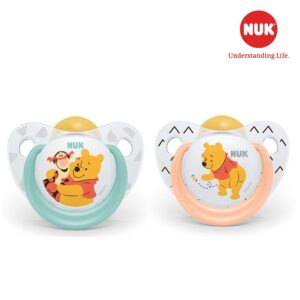 Bộ 2 ty ngậm cao su Nuk Disney Plus NU31889 (0 - 6 th&aacute;ng)