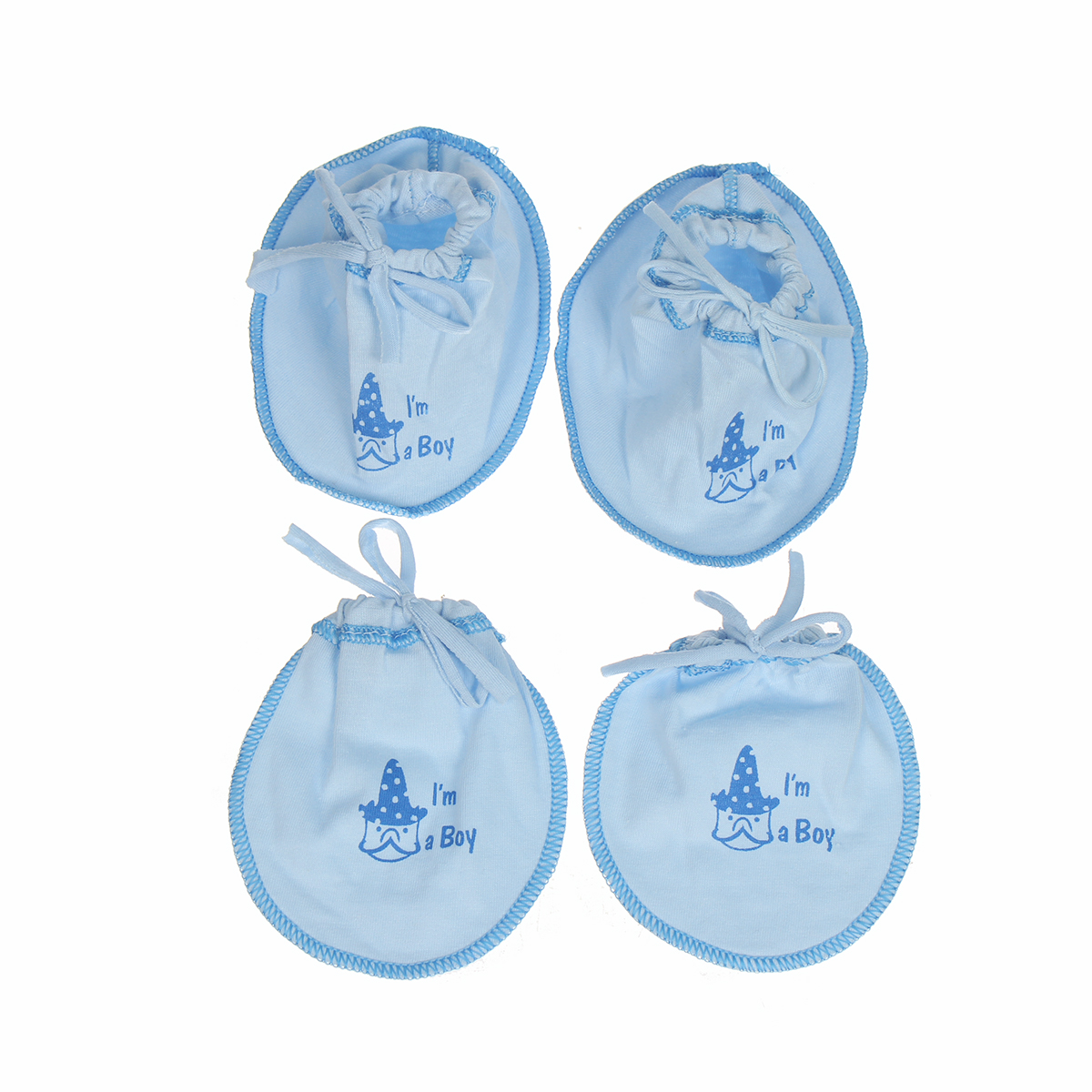 Bộ bao tay chân buộc dây KidsMBVT TM19 4 bo bao tay chan buoc day kidsplaza 4