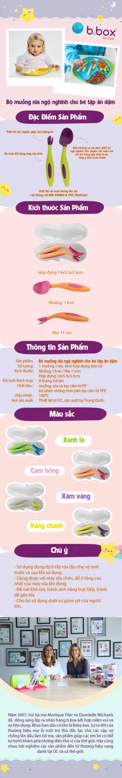 Bộ thìa dĩa ăn dặm B.box ngộ nghĩnh kèm hộp đựng 1 bo-thia-dia-an-dam-bbox-kem-hop-dung-ngo-nghinh