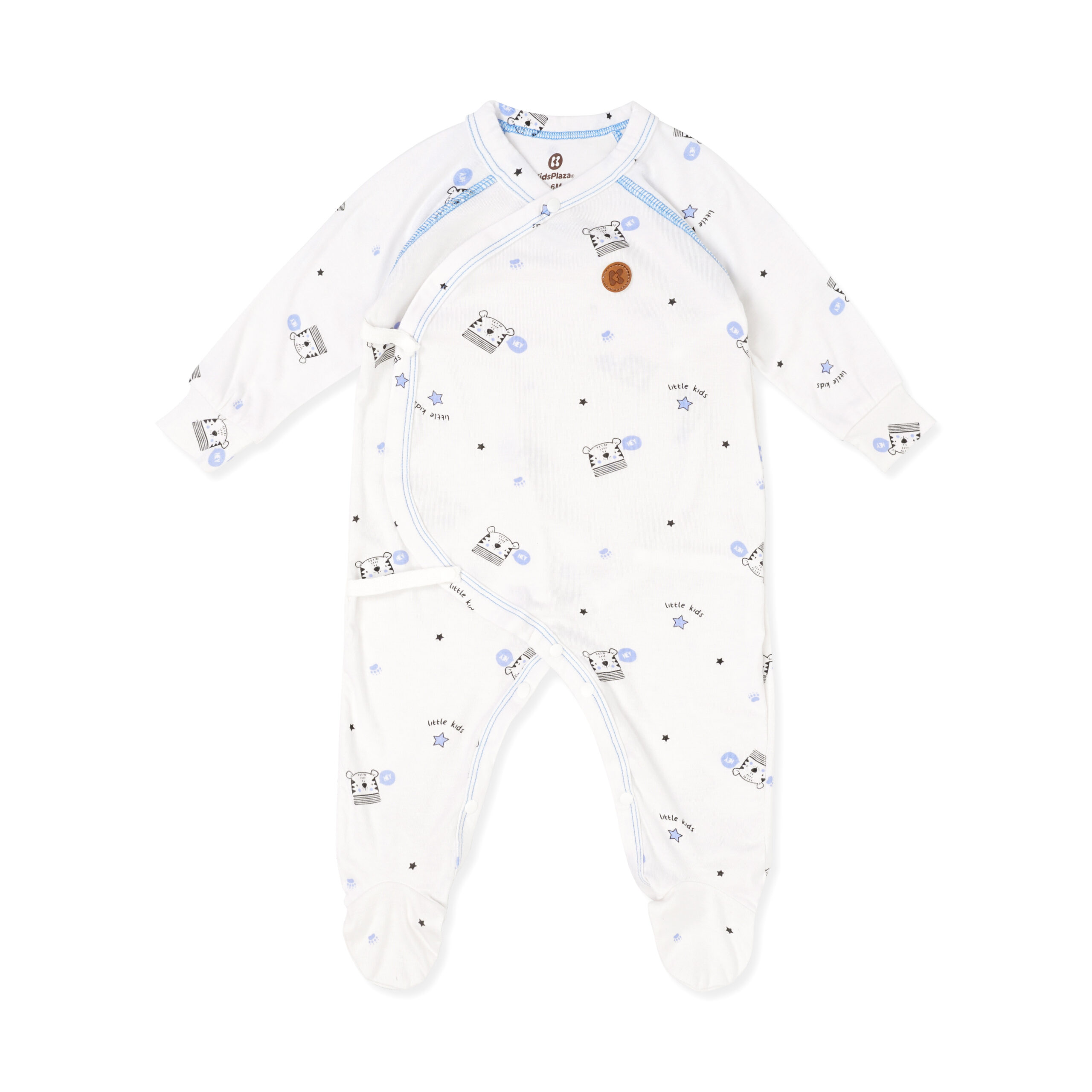 Body dài bít chân MBVT''S trắng xanh in hổ ND20T 0-3M 1 body dai bit chan kidsplaza trang xanh in ho nd20t 0 3m scaled
