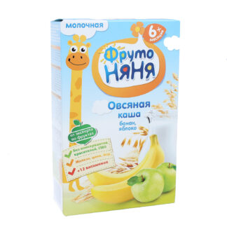 Bột ăn dặm Fructo NyaNya vị Chuối, Táo 6m+