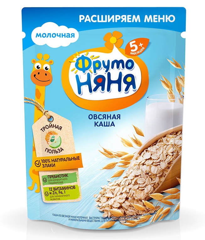 Bột ăn dặm Fruto vị yến mạch 200gr 5m bot-an-dam-fruto-vi-yen-mach-200g