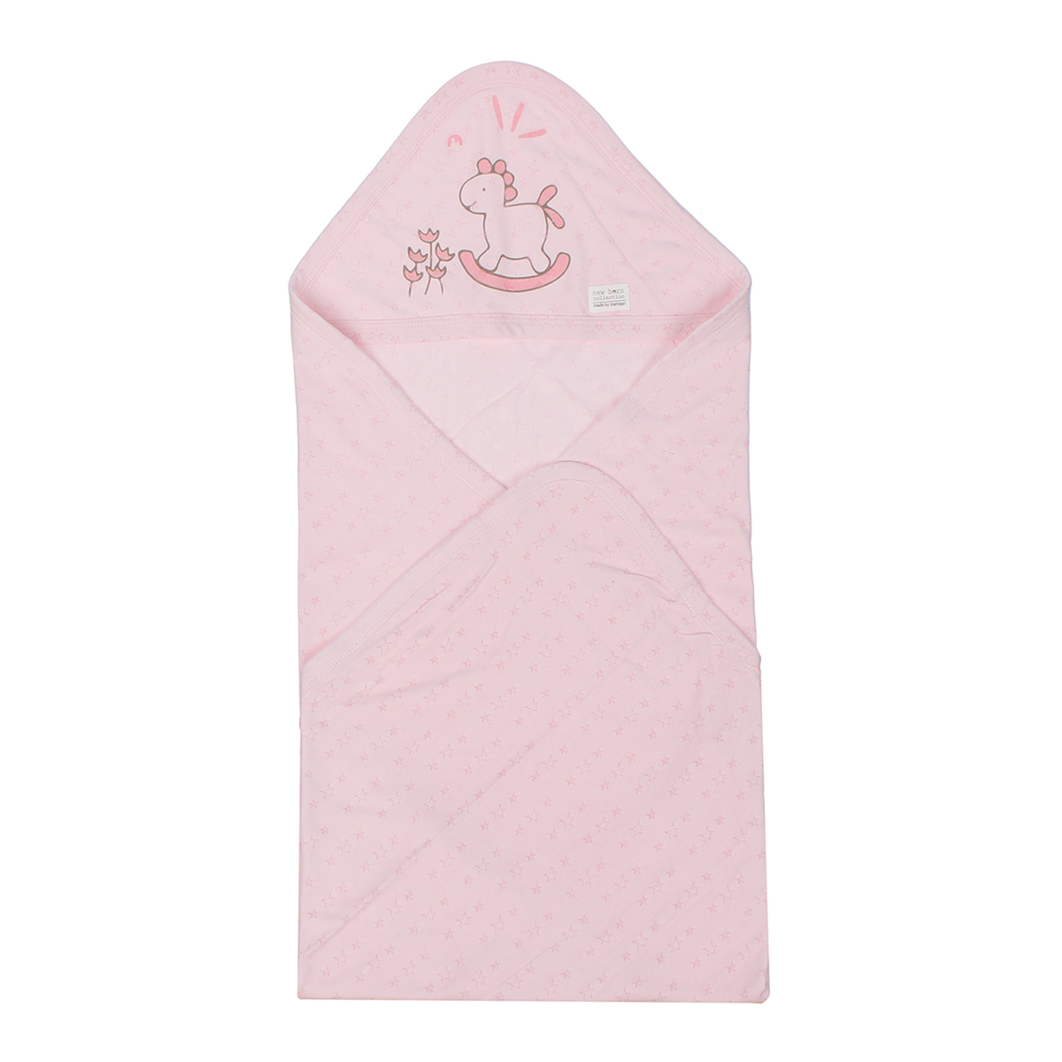 Chăn ủ có mũ Twikle star 2 lớp Mamago ND20H (Hồng) 1 chan u co mu twikle star 2 lop mamago nd20h hong 1