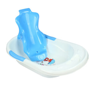 Chậu tắm kèm ghế gội đầu KidsMBVT BBT026 (Trắng - Xanh)