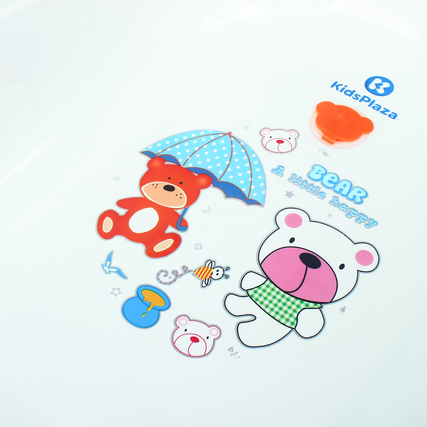 Chậu tắm kèm ghế gội đầu KidsMBVT BBT026 (Trắng - Xanh) 4 chau tam kem ghe goi dau kidsplaza bbt026 5