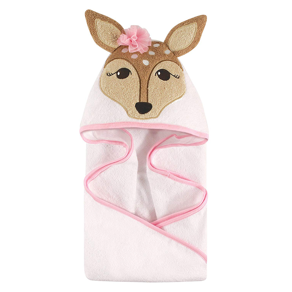 Choàng bế Hudson Baby bé gái nai trắng 57075 1 choang-tam-hudson-baby-nai-trang