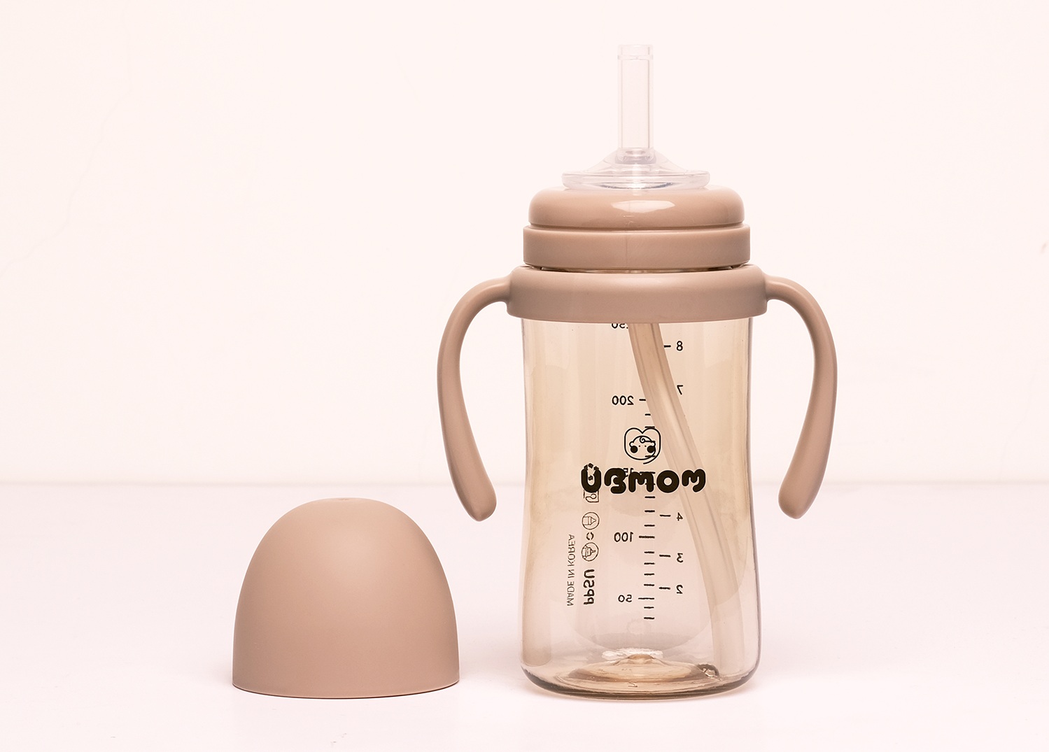 Bình tập uống UBMOM PPSU Strawberry / Banana / Choco 280ml 1 binh-tap-uong-ubmom-ppsu-280ml-1