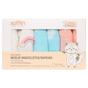 Combo 6 khăn sữa sợi tre Sofflin size S