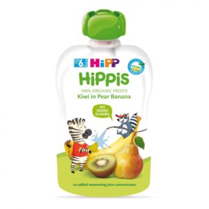Dinh dưỡng trái cây HiPPiS Organic vị kiwi, lê, chuối (Từ 4 tháng)
