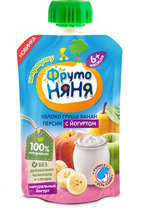 Dinh dưỡng trái cây Fruto sữa chua táo lê chuối đào 90g 6m dinh-duong-trai-cay-fruto