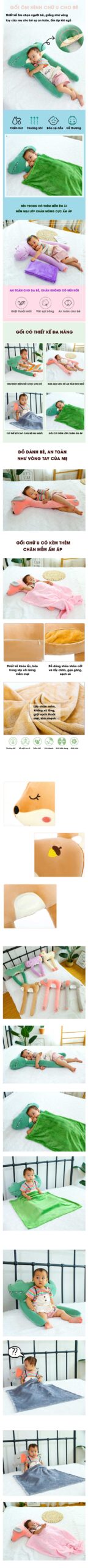 Gối ôm cho bé chữ U hình con vật TD-02 3 Goi-om-cho-be-chu-U-hinh-con-vat-TD-02