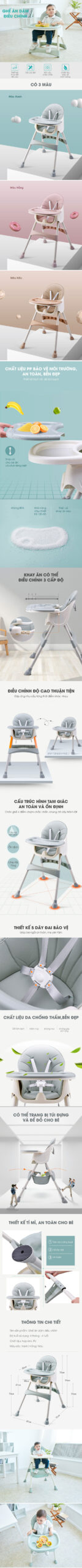 Ghế ăn dặm điều chỉnh độ cao BSK803 3 ghe-an-dam-co-dieu-chinh