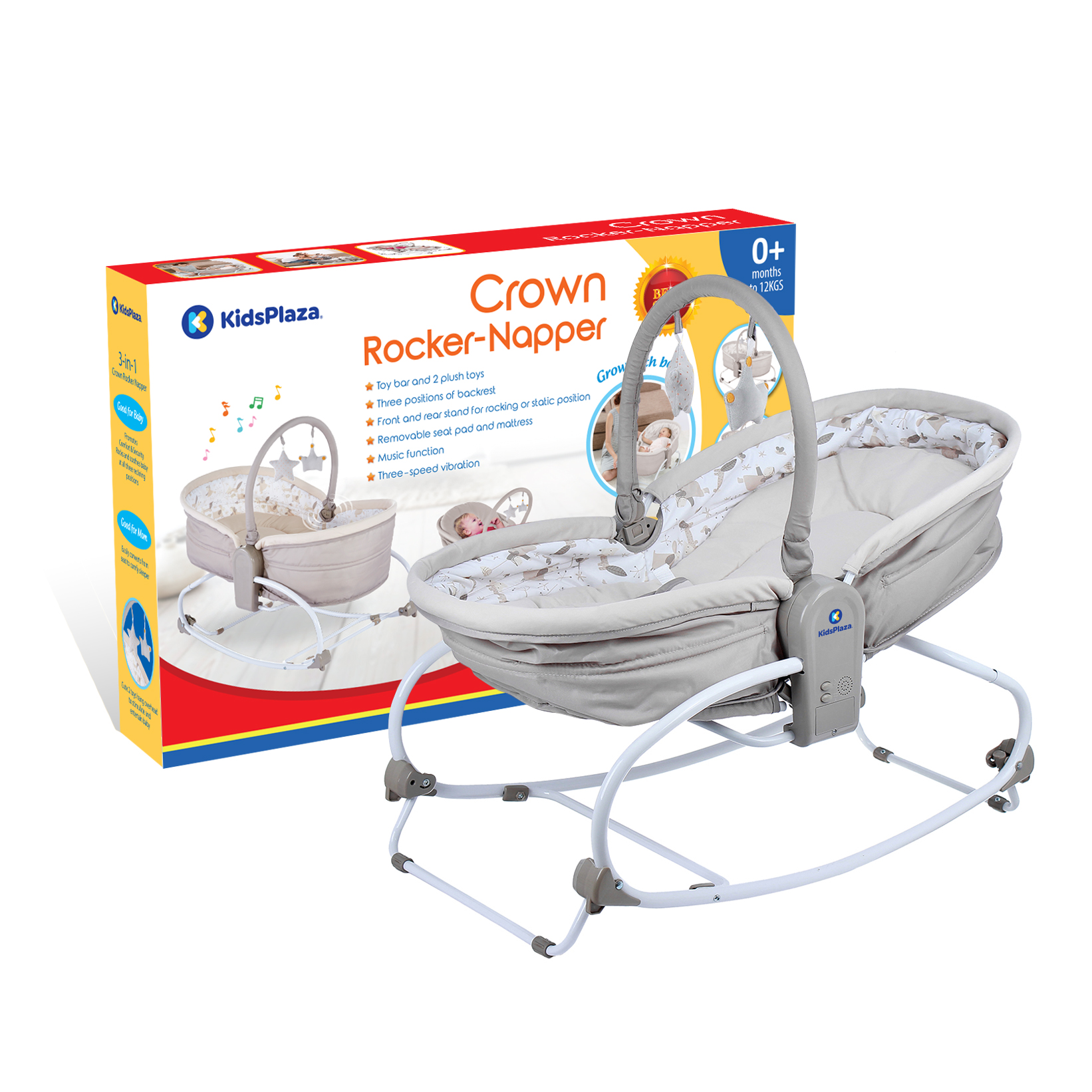 Ghế rung MBVT''S 3in1 Crown 1 ghe rung kidsplaza 3in1 crown 14