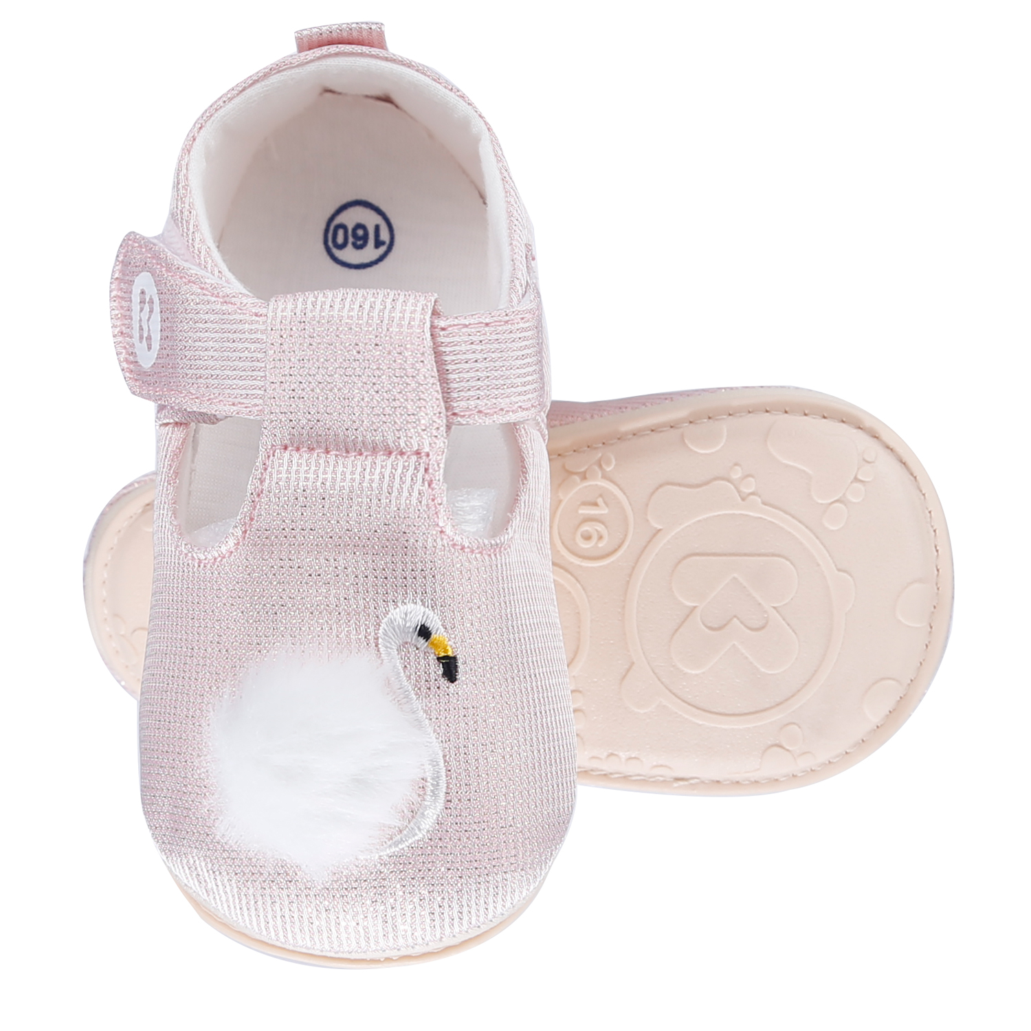Giày tập đi MBVT''S 21K-S2 thiên nga (Hồng) 2 giay tap di kidsplaza 21k s2 thien nga hong 2