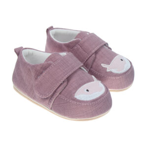 Giày tập đi Mamago K11 thêu hình Cá Mập size 17 (Hồng)