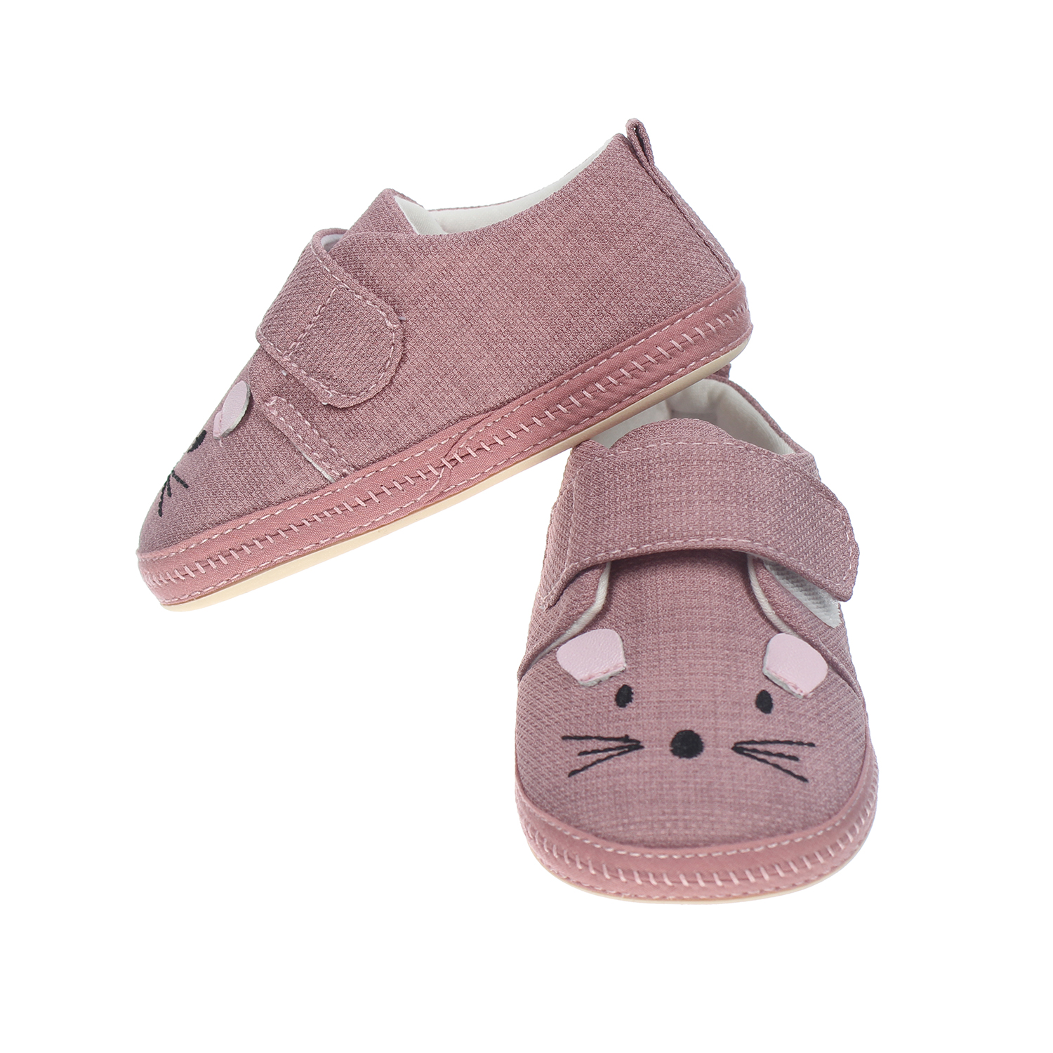 Giày tập đi Mamago K12 thêu hình Chuột size 14 (Hồng) 2 giay tap di mamago k12 theu hinh chuot size 13 hong 2