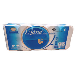 Giấy vệ sinh Elène xanh 3 lớp không lõi (10 cuộn)
