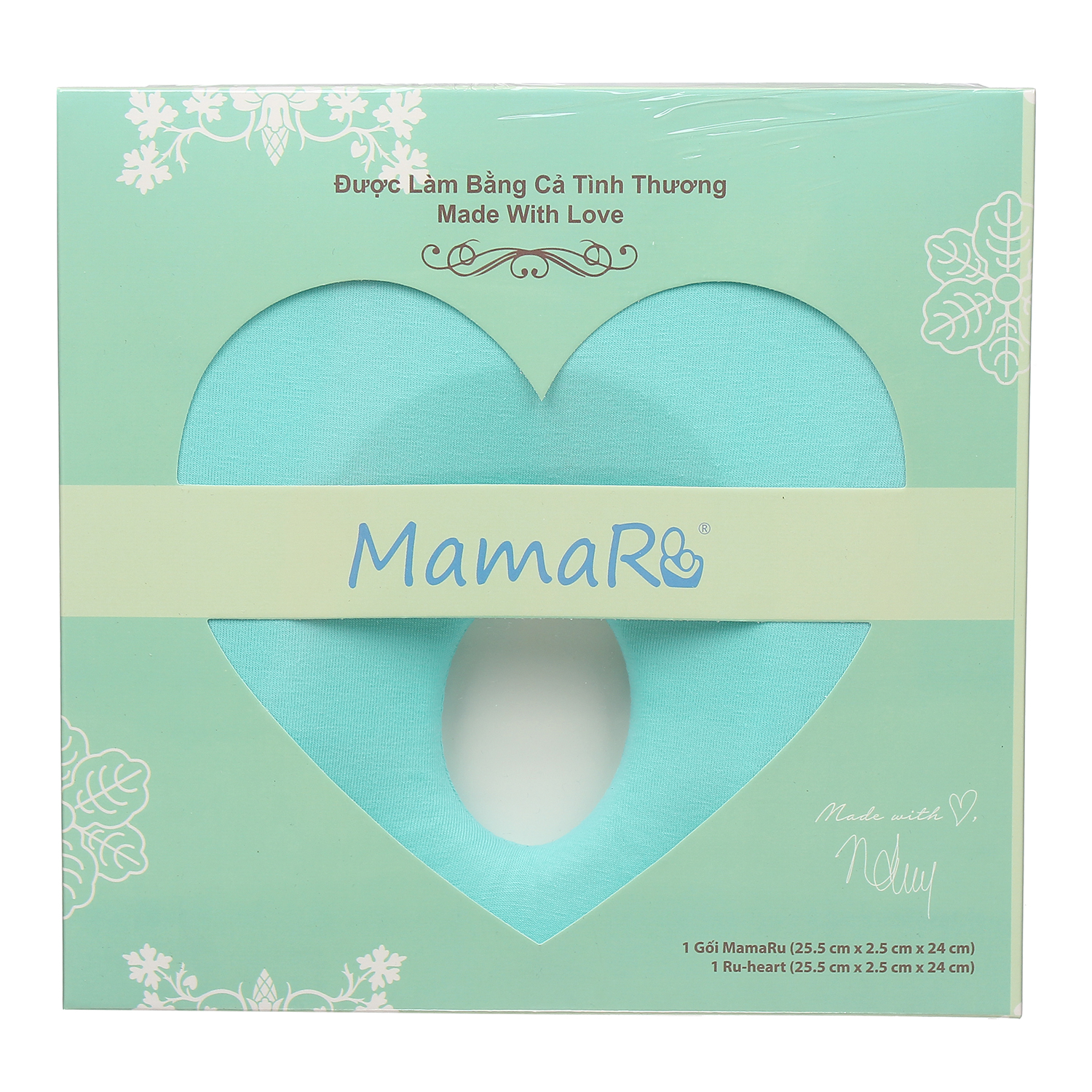 Gối chống bẹp đầu sơ sinh Mamaru (Xanh Dương) 1 goi chong bep dau so sinh mamaru xanh duong 1