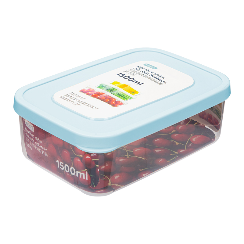 Hộp đựng thực phẩm hình chữ nhật Hokkaido 1500ml 3 hop dung thuc pham hinh chu nhat hokkaido 1500ml 1