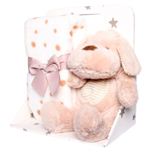 Hộp qu&agrave; BEBE Comfort ch&oacute; n&acirc;u v&agrave; chăn b&eacute; trai BC70251