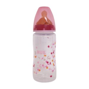 B&igrave;nh sữa Nuk cổ rộng nhựa PP n&uacute;m cao su 300ml 741617