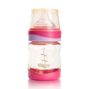 B&igrave;nh sữa cổ rộng Kidsme PPSU 120ml m&agrave;u t&iacute;m hồng 160226